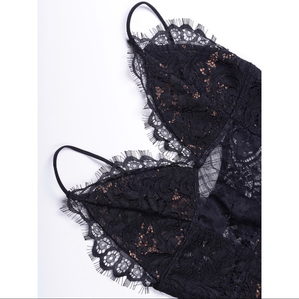 🥀 CLEARANCE - Lace Spaghetti Strap Dress - Picture 6 of 8